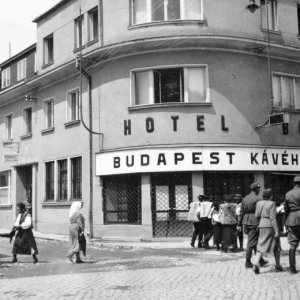 Ukrajna, Rahó,  Miru út 42., Hotel Budapest- 1941 (Forrás: Fortepan/Gyöngyi)
